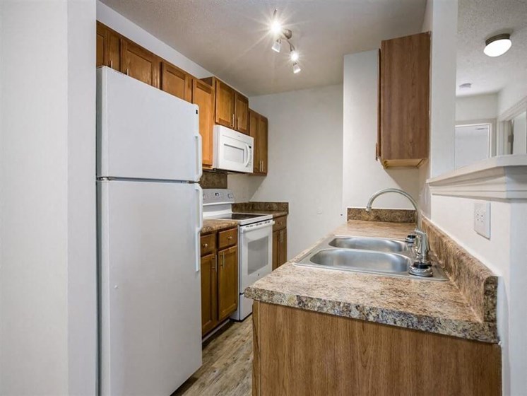 kitchen at the Park apartments